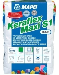 Keraflex Maxi S1 белый (клей высоко прочный полиерный, с максимальной адгезией и улучшенной эластичностью  класс С2ТЕ S1)