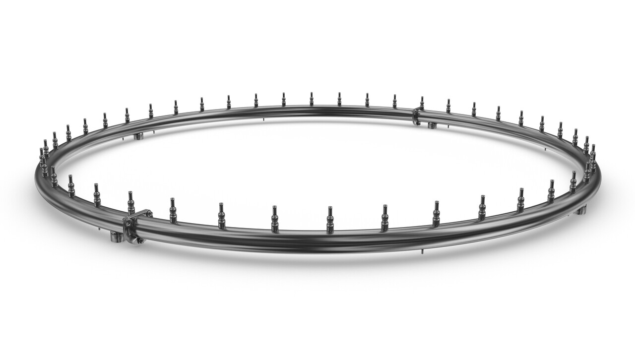 SPRAY RING Ø 2,83м, 44 форсунок 8,0 мм Фонтанное кольцо