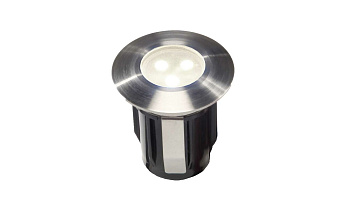 Alpha warm white (4048601) Ландшафтный светильник, IP68, тип лампы SMD 12V AC/DC, мощность 0,5 Вт, 10 Lumen, ресурс 10к часов. Тип кабеля SPT-1W(2х1 м). Материал - нержавеющая сталь AISI 316.

